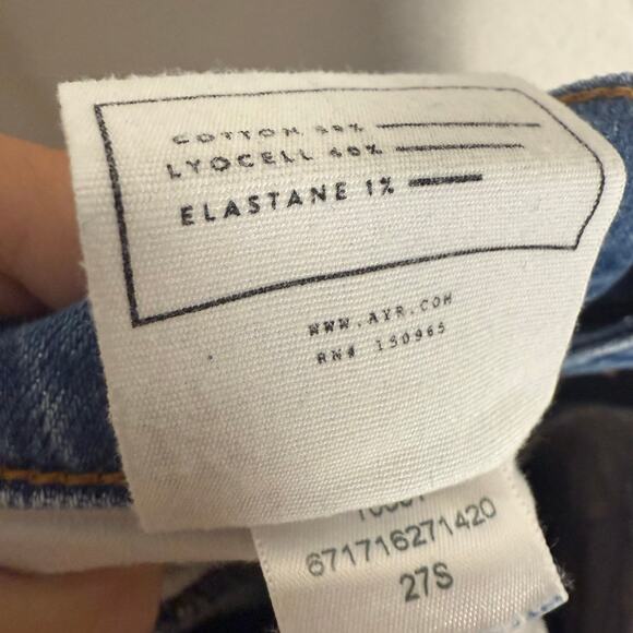 AYR The Hangout Merci Beaucoup High Rise Boot Cut Denim Blue Jeans Size 27S - Picture 9 of 9